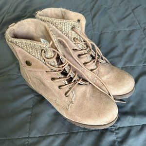 Rock & Candy Tan Suede Boots